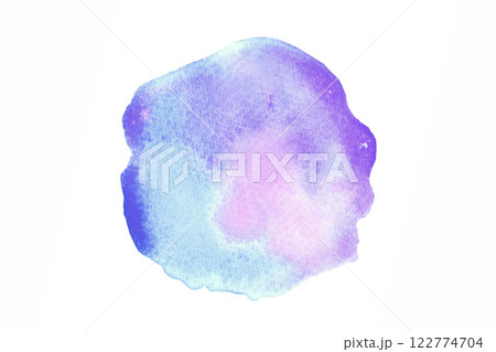 Abstract paint blue and pink watercolor background. 122774704