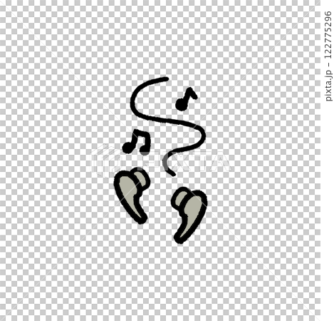 無線耳機的簡單手繪插畫 無線耳機的簡單手繪插畫 122775296