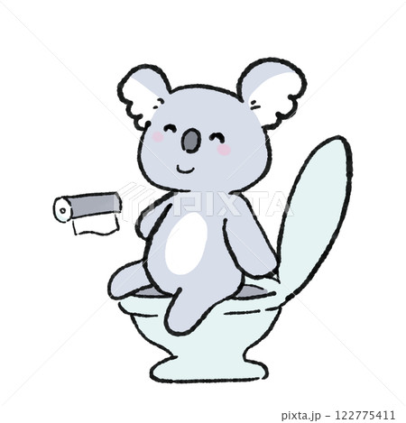 トイレが出来たコアラ 122775411
