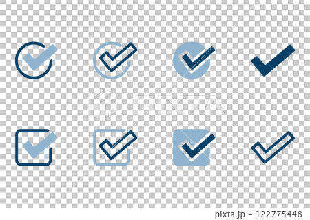 複選標記圖示插圖集 122775448