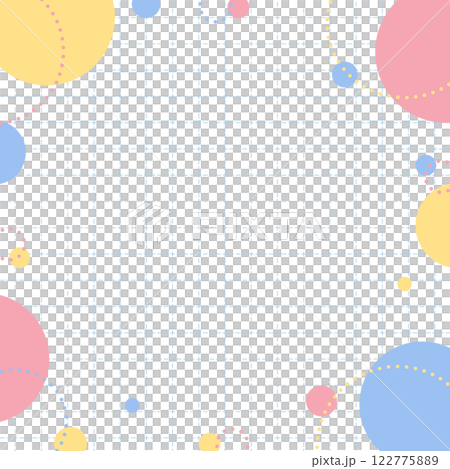 Round pop frame, grid background, square size Round pop frame, grid background, square size 122775889