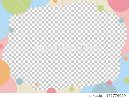 Pop background frame with curves and circular objects Pop background frame with curves and circular objects 122776069