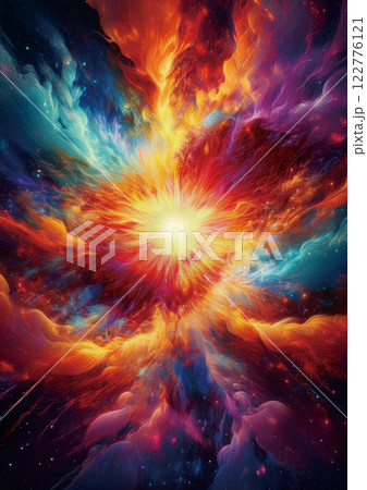 爆炎爆発煙 122776121