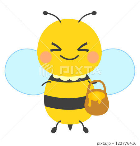 ミツバチのかわいいキャラクター ミツバチのかわいいキャラクター 122776416