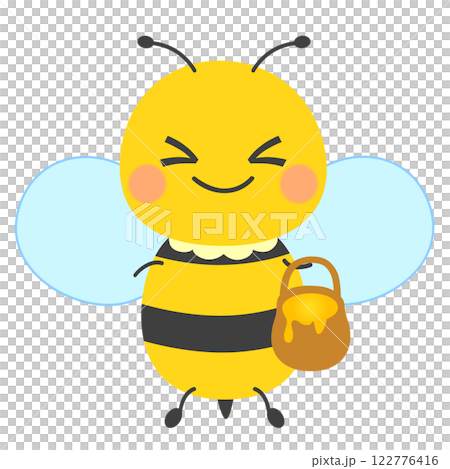 ミツバチのかわいいキャラクター ミツバチのかわいいキャラクター 122776416