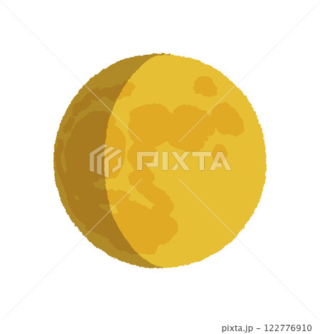 アナログ手描き風の月 122776910