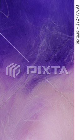Mist background. Ink water. Blur purple pink color fume shot shimmering glitter particles texture fog floating abstract cloud with free space. Mist background. Ink water. Blur purple pink color fume shot shimmering glitter particles texture fog floating abstract cloud with free space. 122777093