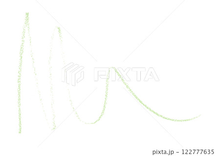 green pencil strokes isolated on transparent background 122777635