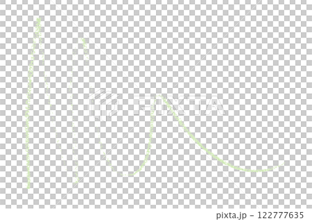 green pencil strokes isolated on transparent background 122777635