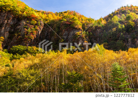 《長野県》紅葉の米子大瀑布・紅葉最盛期 《長野県》紅葉の米子大瀑布・紅葉最盛期 122777812