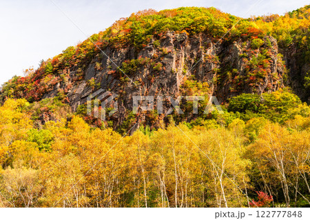 《長野県》紅葉の米子大瀑布・紅葉最盛期 122777848