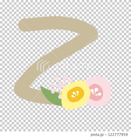 圓形花朵的字母 Z 122777959