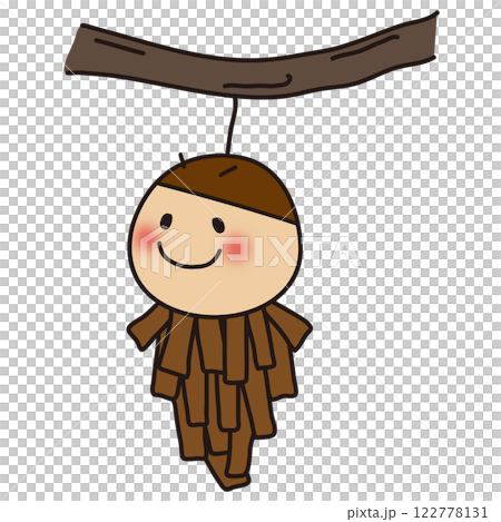 紅臉頰的袋蟲 122778131