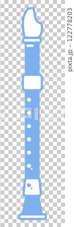 シンプルな縦笛のベクターイラスト 122778203