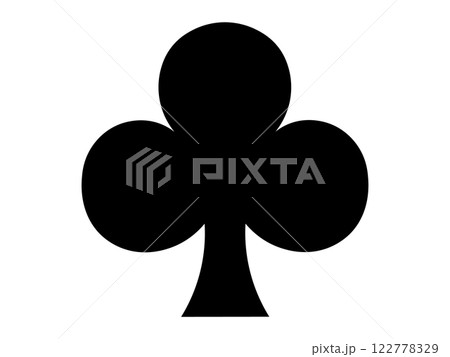 クローバーのアイコン（クラブのマーク） 122778329