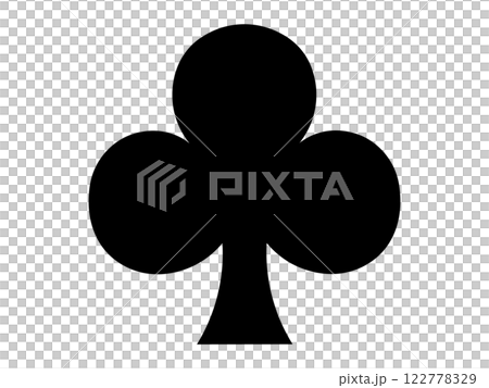 クローバーのアイコン（クラブのマーク） 122778329