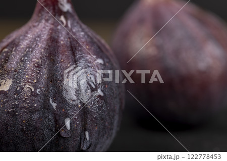 sweet fig fruits are used to make desserts 122778453