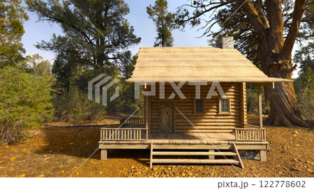 森の中の一軒家 森の中の一軒家 122778602