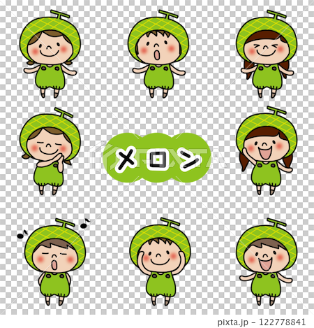 兒童戴西瓜頭飾套裝 122778841