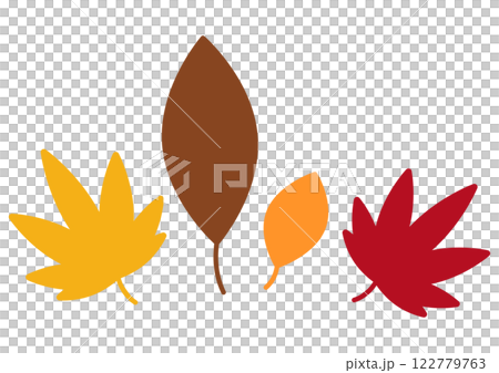 多彩的落葉的插圖 122779763