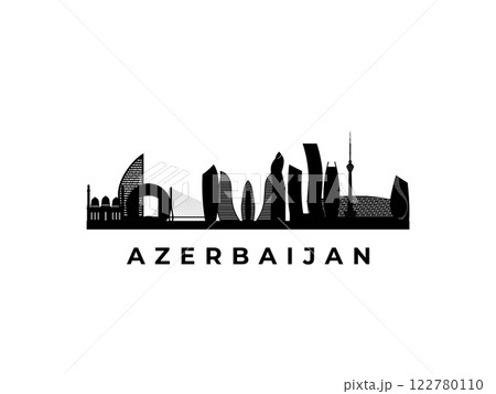 Vector Azerbaijan skyline. Vector Azerbaijan skyline. 122780110