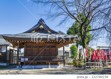 埼玉県白岡市　白岡八幡神社　神楽殿　神馬の伝承 122780156