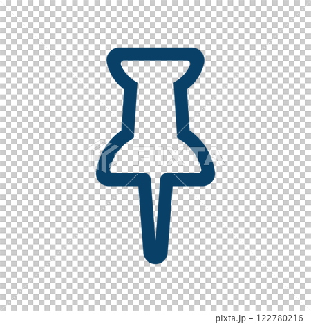 ピンのアイコンイラスト 122780216