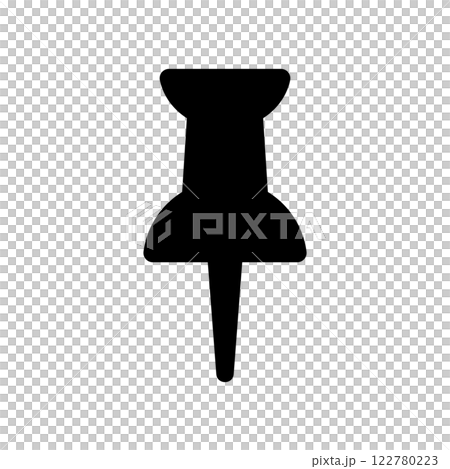 Pin icon illustration 122780223