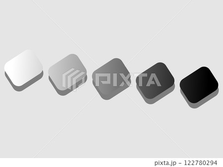 グラデーションカラーパレッド　ブラック 122780294