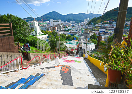統営・西ピラン99階段から見た風景【韓国/慶尚南道】 122780587