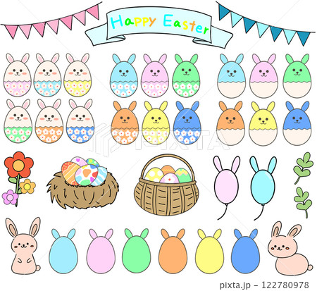 イースターのセット(線あり) イースターのセット(線あり) 122780978