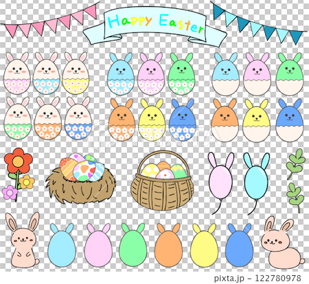 イースターのセット(線あり) イースターのセット(線あり) 122780978