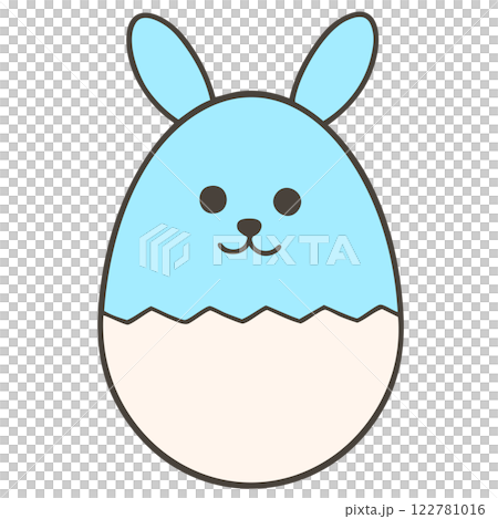 Light blue and white Easter egg (with lines) Light blue and white Easter egg (with lines) 122781016