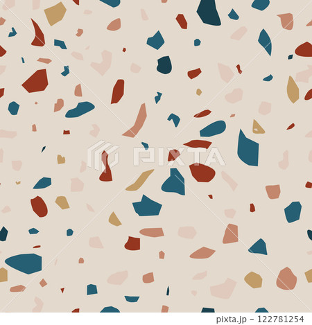 Terrazzo seamless pattern for interior design 122781254