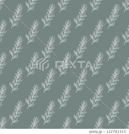 Seamless pattern with rosemary herb Seamless pattern with rosemary herb 122781313