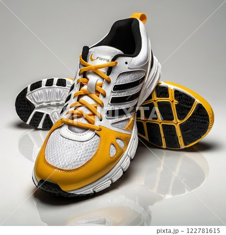 Modern Sports Shoes Isolated on White Background   Generative AI illustration 122781615
