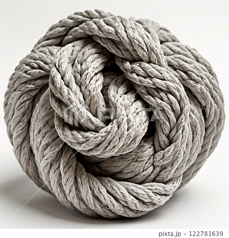 "Isolated Knot on White Background" Generative AI illustration "Isolated Knot on White Background" Generative AI illustration 122781639