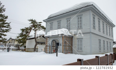 雪の旧雄勝郡会議事堂 秋田県文化財 湯沢市 雪の旧雄勝郡会議事堂 秋田県文化財 湯沢市 122781932