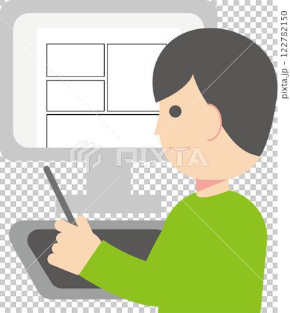 男人數位繪畫漫畫 122782150