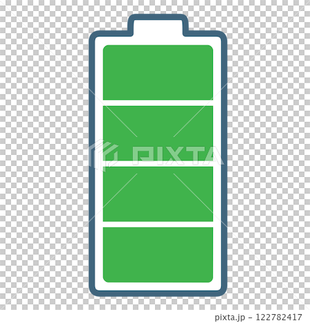 電池の残量のイラスト 電池の残量のイラスト 122782417