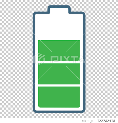 電池の残量のイラスト 122782418