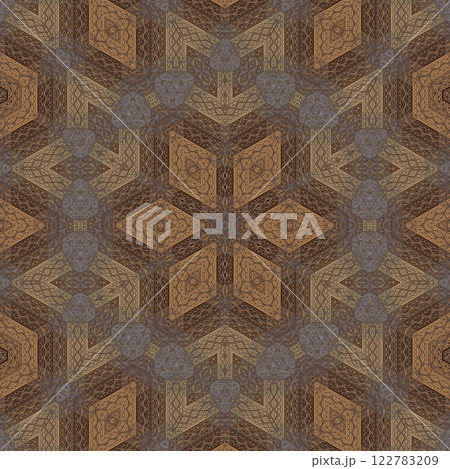 Ethnical mixed Embroidery design concept. Antique art for website, user interface theme. Interior decoration idea. Abstract pattern for the carpet background. Digital textile design for printing	 122783209