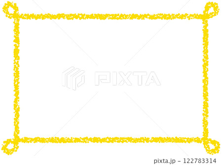 手描きのクレヨン素材 背景 フレーム 手描きのクレヨン素材 背景 フレーム 122783314