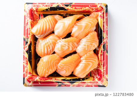 サ－モンの寿司弁当 122783480