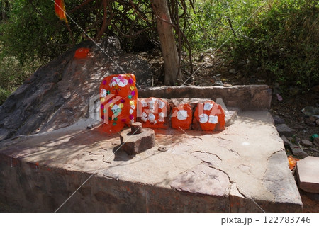 インド　世界遺産ラージャスターンの丘陵城塞群　ランタンボール城 122783746