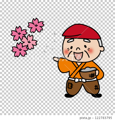 Old Man Spreads Ashes to Make Flowers Bloom 122783795