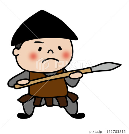 槍を構える兵士 槍を構える兵士 122783813
