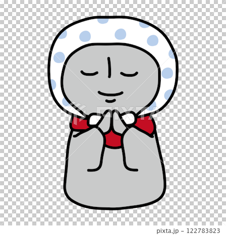 戴手巾的地藏菩薩像 122783823