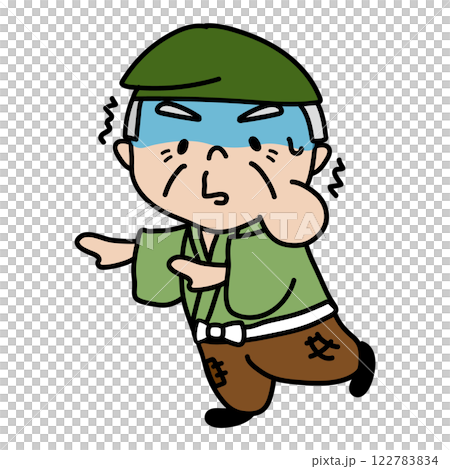 駝背的兇惡老頭嚇得手舞足蹈。 122783834