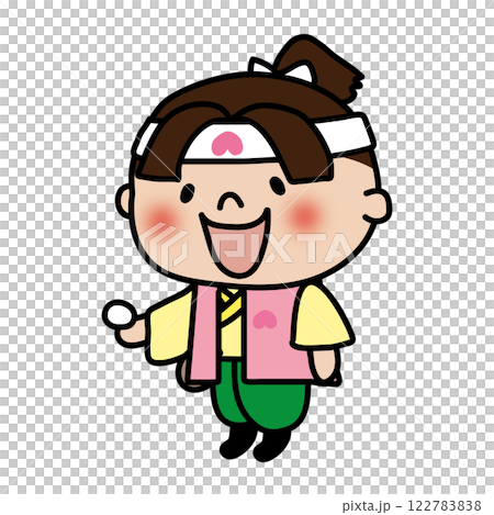 Momotaro giving millet dumplings 122783838